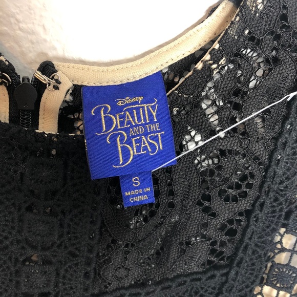 Disney Beauty And The Beast Black Lace Mini Dress - Picture 4 of 9